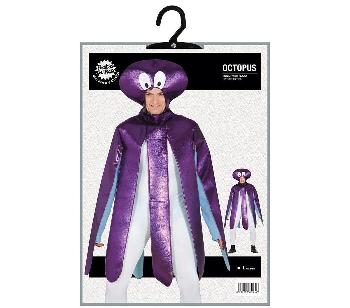 Fiestas Guirca costume polpo adulto L viola mare