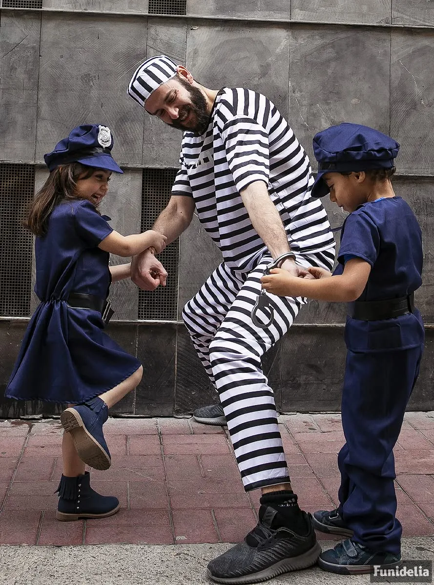 Funidelia Costume Polizia Bambina Blu con Accessori