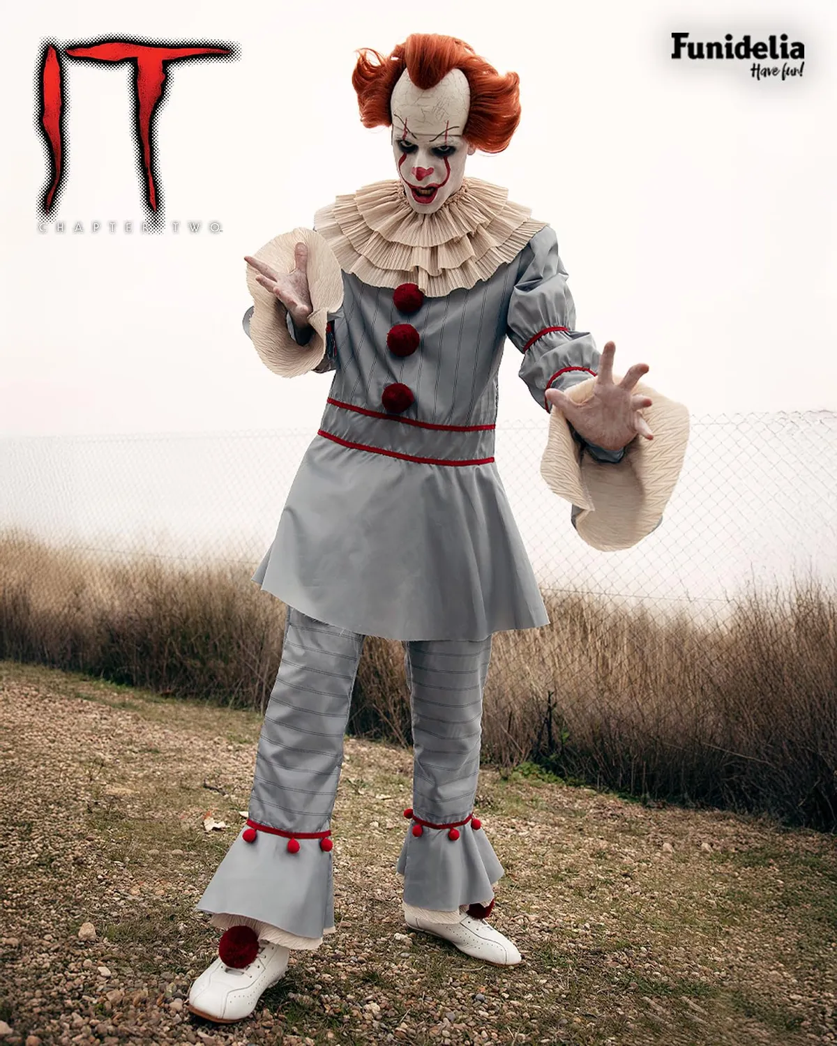 Funidelia Pennywise IT Costume Uomo S Senza Accessori