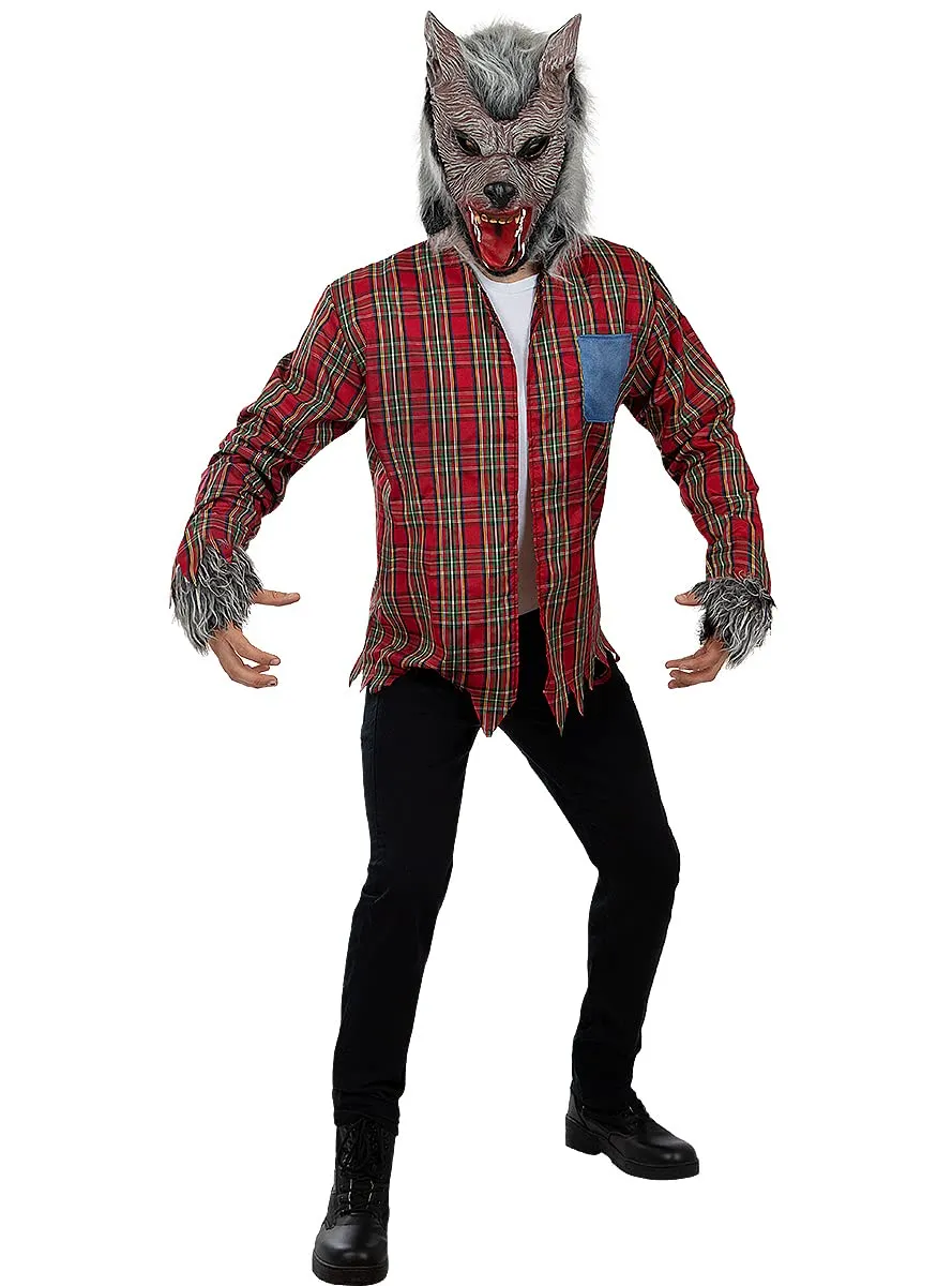 Funidelia costume lupo uomo marrone peloso Halloween