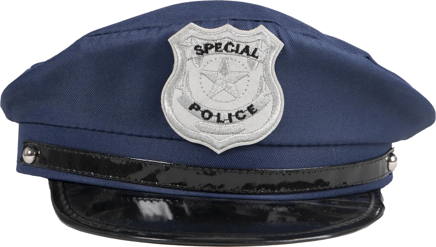 P'tit Clown 17460 Cuffia Poliziotto Adulto Blu regolabile