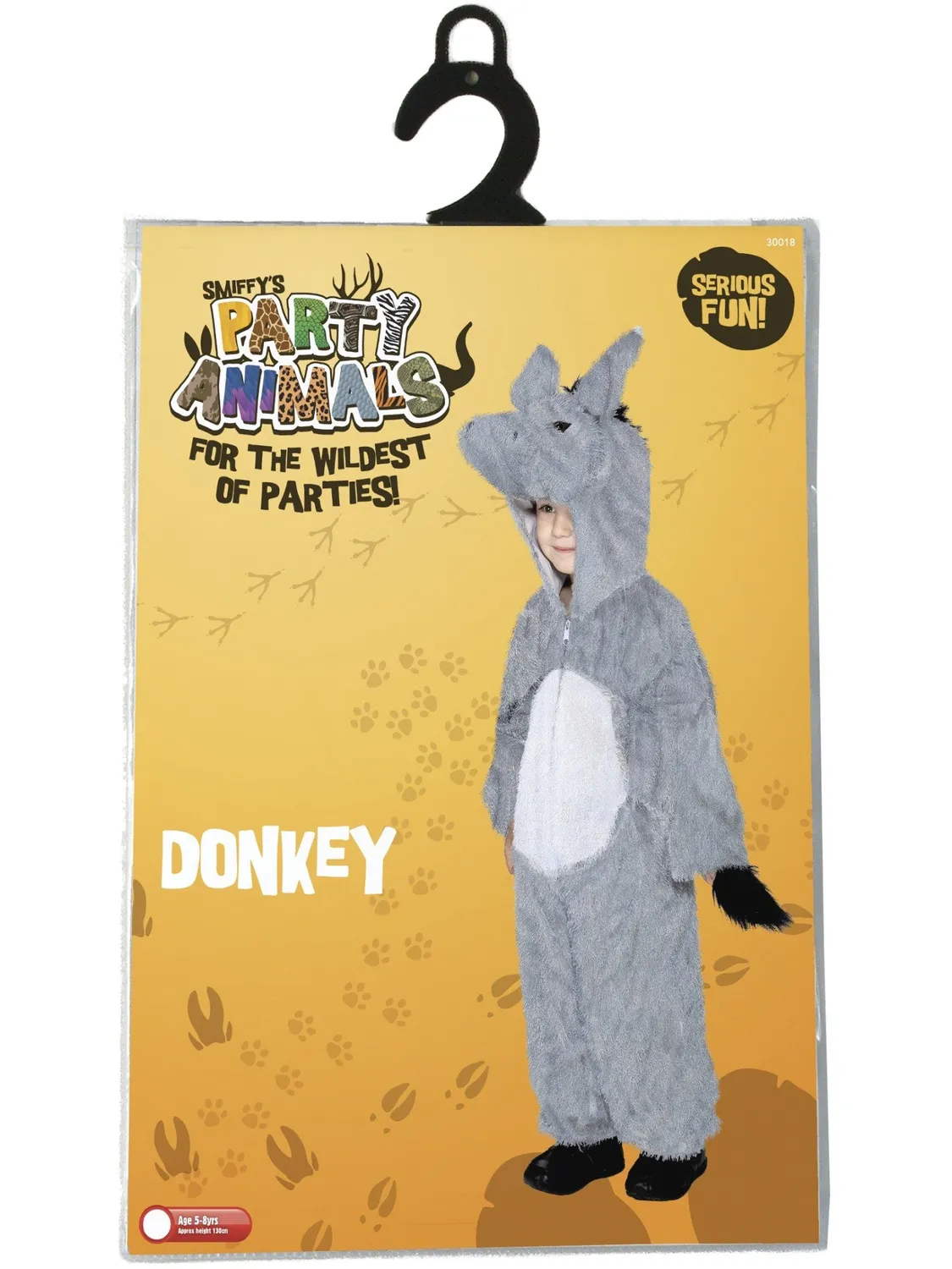 Smiffys Donkey costume asinello bambino grigio