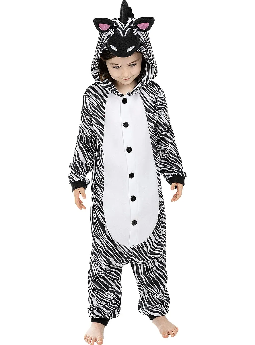Funidelia Zebra Onesie Costume Bambino 5-6 Anni