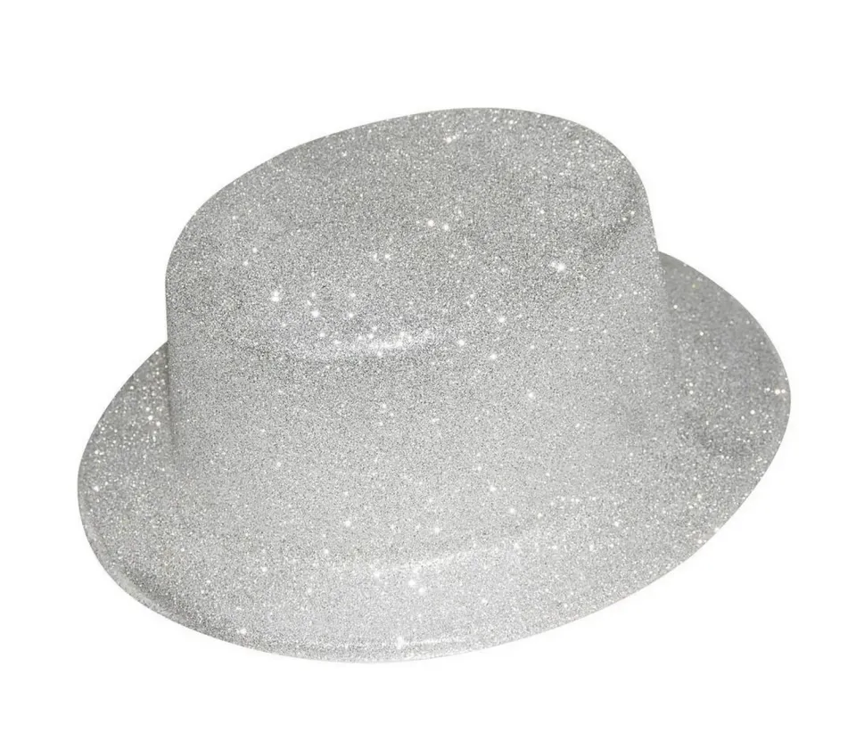 P'tit Clown 63551 Cappello Paillettes Argento Glitter Festa