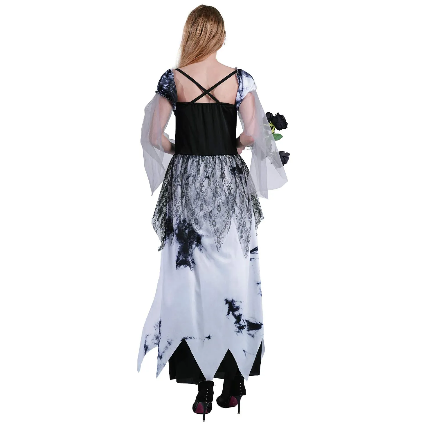 SEA HARE Sposa Fantasma costume donna taglia unica nero