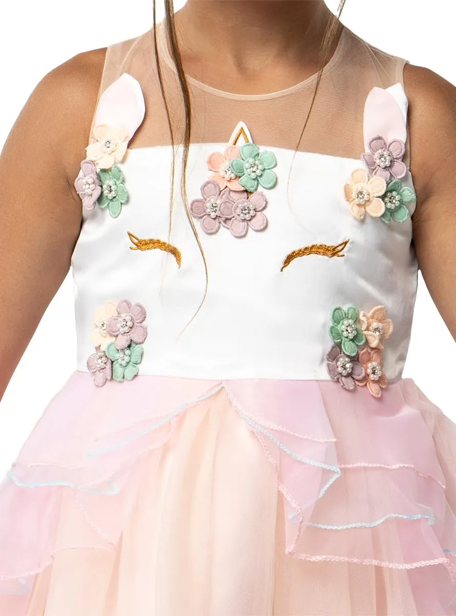 Funidelia Principessa Unicorno Costume 5-6 Anni Rosa