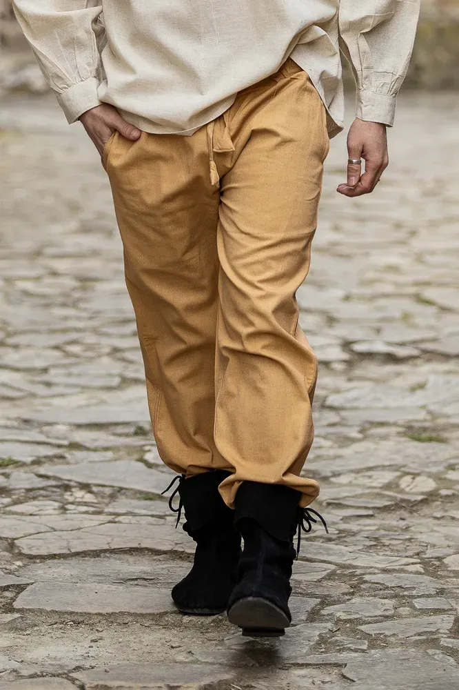 La Bottega di Merlino Pantaloni medievali cotone con laccio