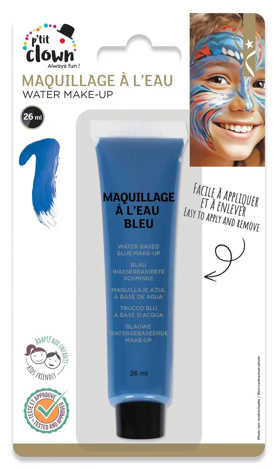 P'tit Clown 24099 ombretto in tubo blu 26 ml