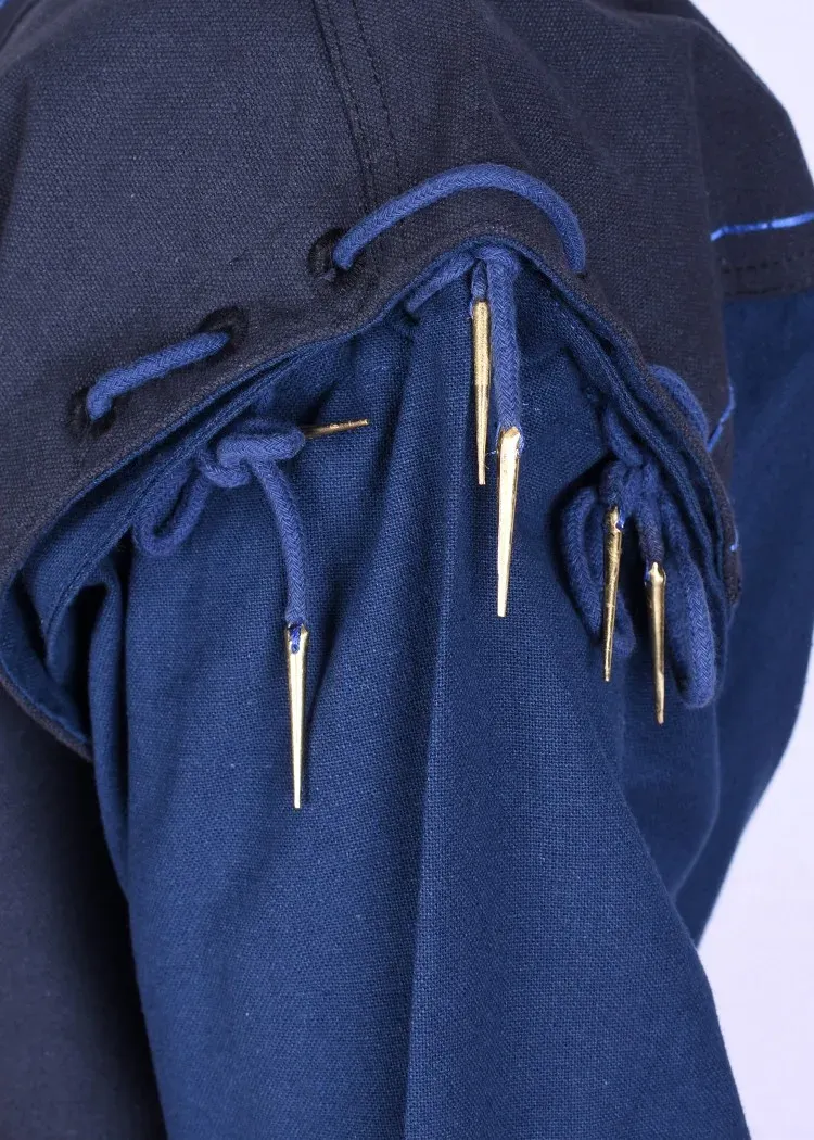 La Bottega di Merlino Tunica maniche staccabili blu cotone