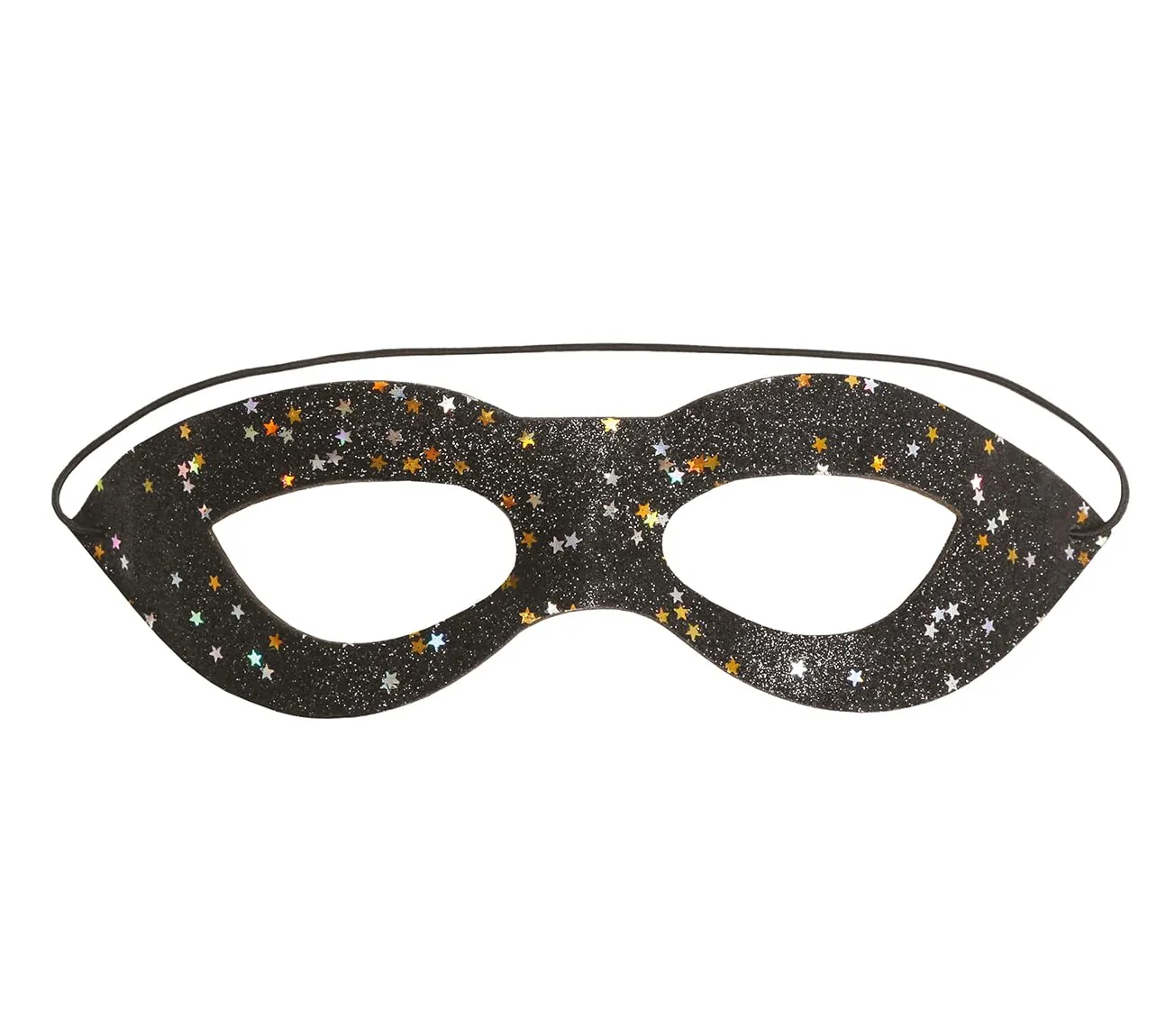 Guirca Mascherina Nera Stelle maschera occhi carnevale