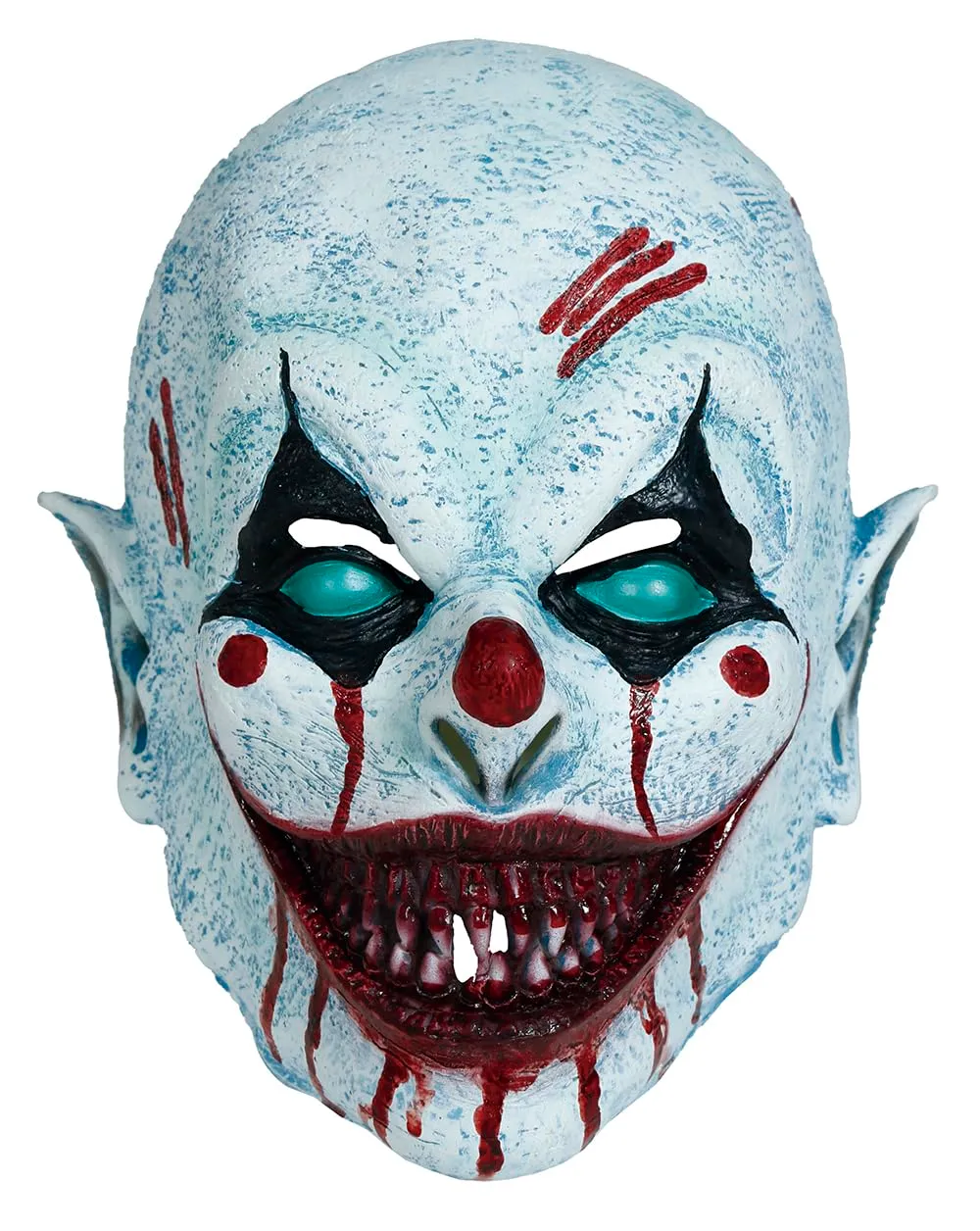 Fiestas Guirca Clown Spaventoso maschera testa intera adulto