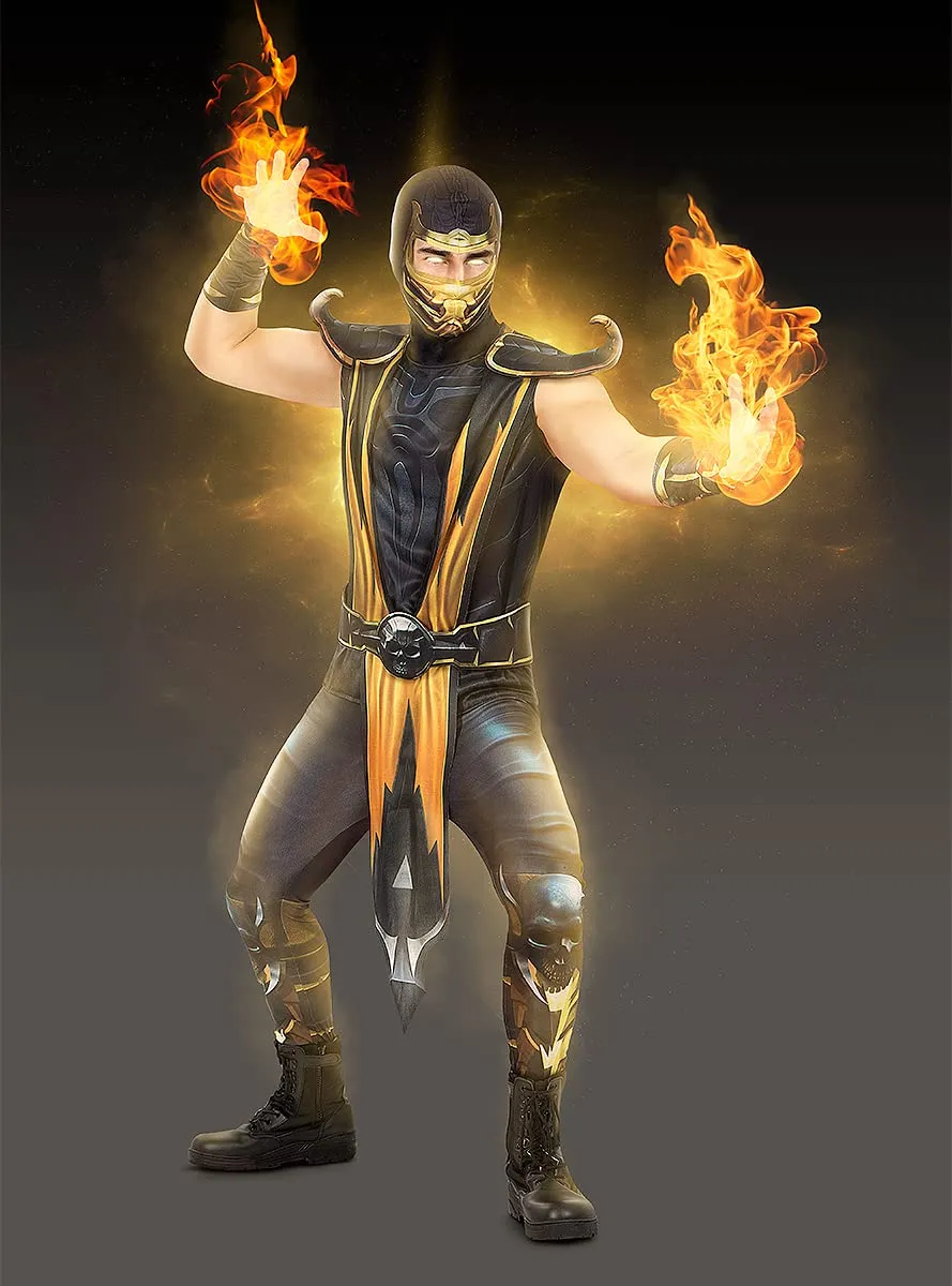 Funidelia Scorpion Mortal Kombat costume uomo M nero