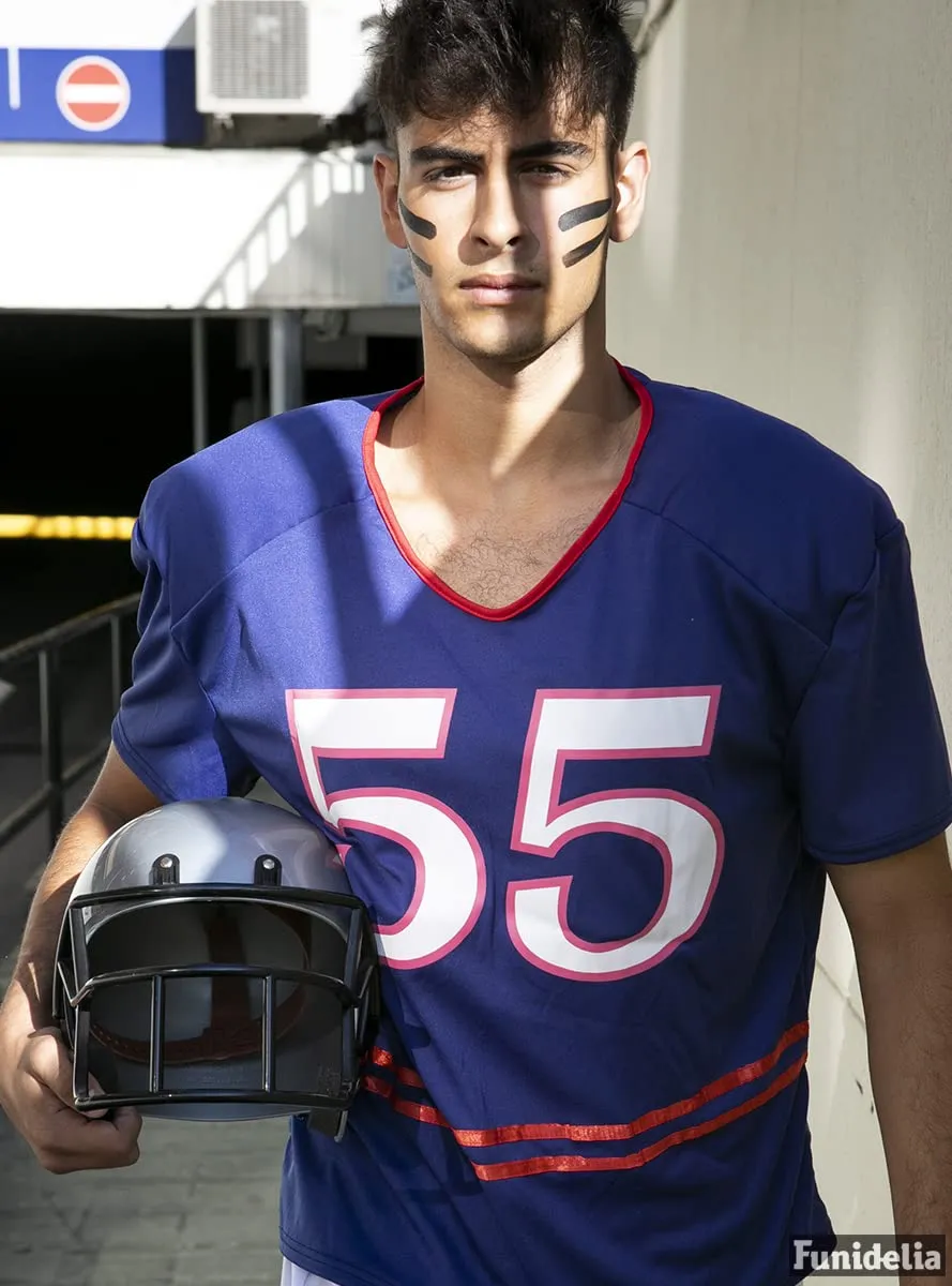 Funidelia Football Americano costume uomo XL azzurro