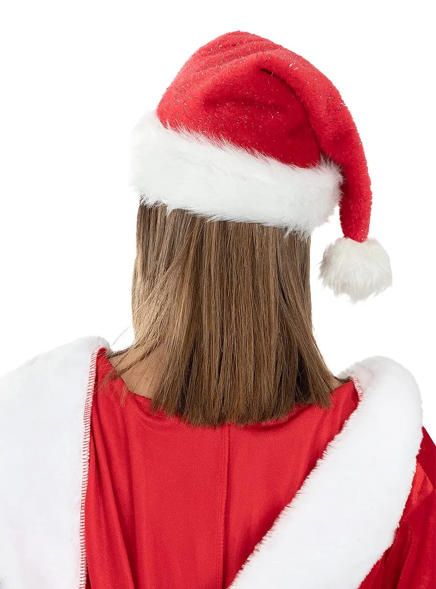 Funidelia Babbo Natale berretto deluxe rosso adulto