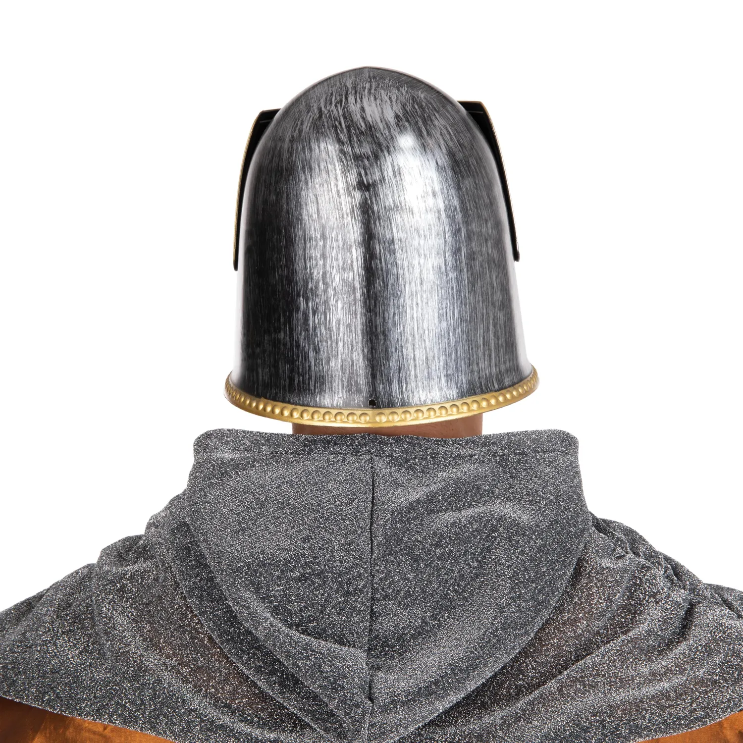 P'tit Clown Casco Cavaliere Grigio Oro Adulto