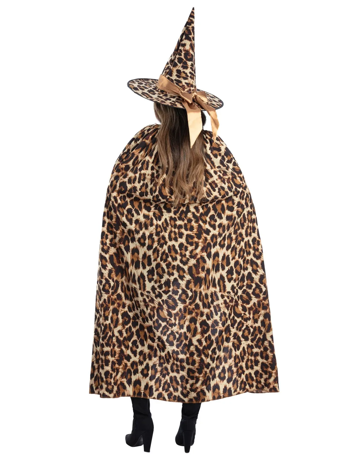 Smiffys Leopard Witch kit strega cappello mantello