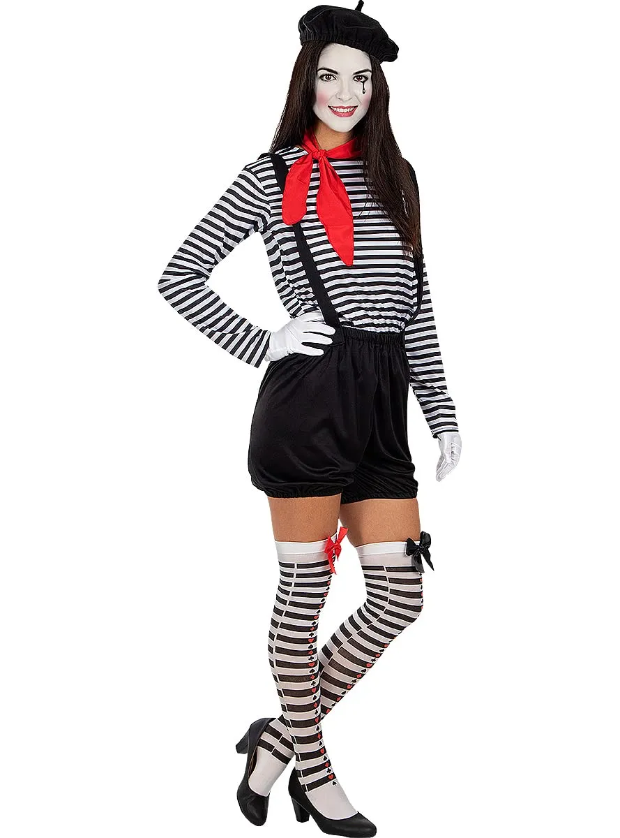 Funidelia Costume Mimo donna nero taglia S-M per Carnevale