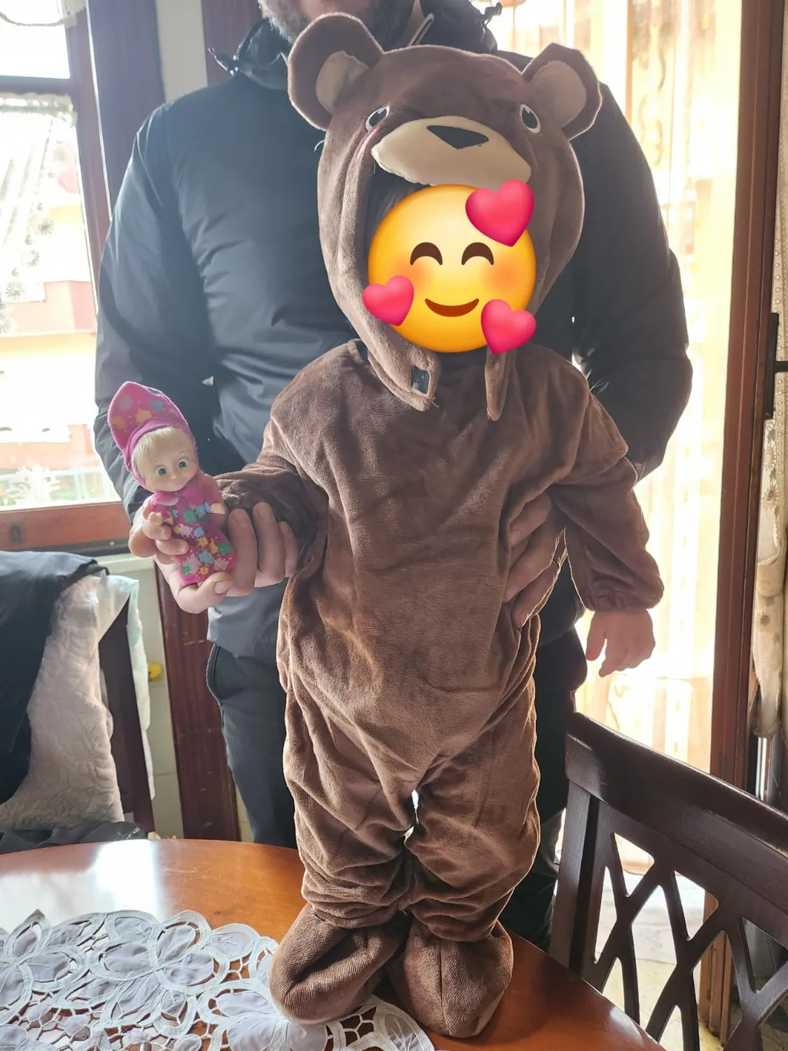 Funidelia Orso Bruno costume neonato tuta calda con coda