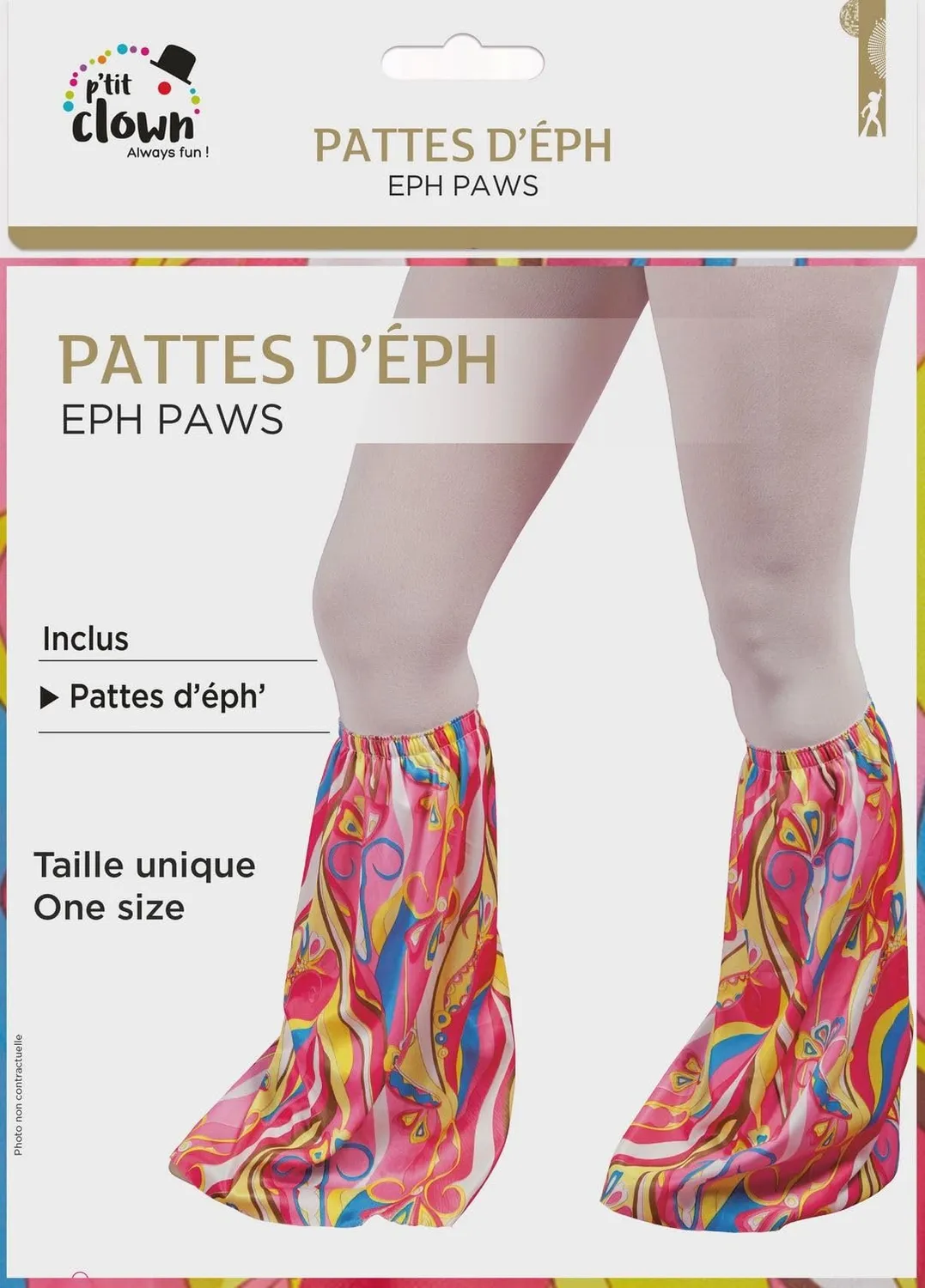 P'tit Clown 71920 zampe tessuto hippie adulto taglia unica