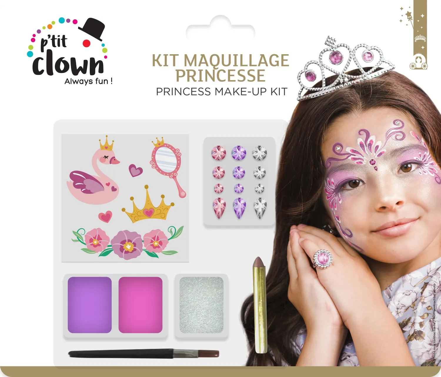 P'tit Clown 23877 kit trucco principessa bambina rosa