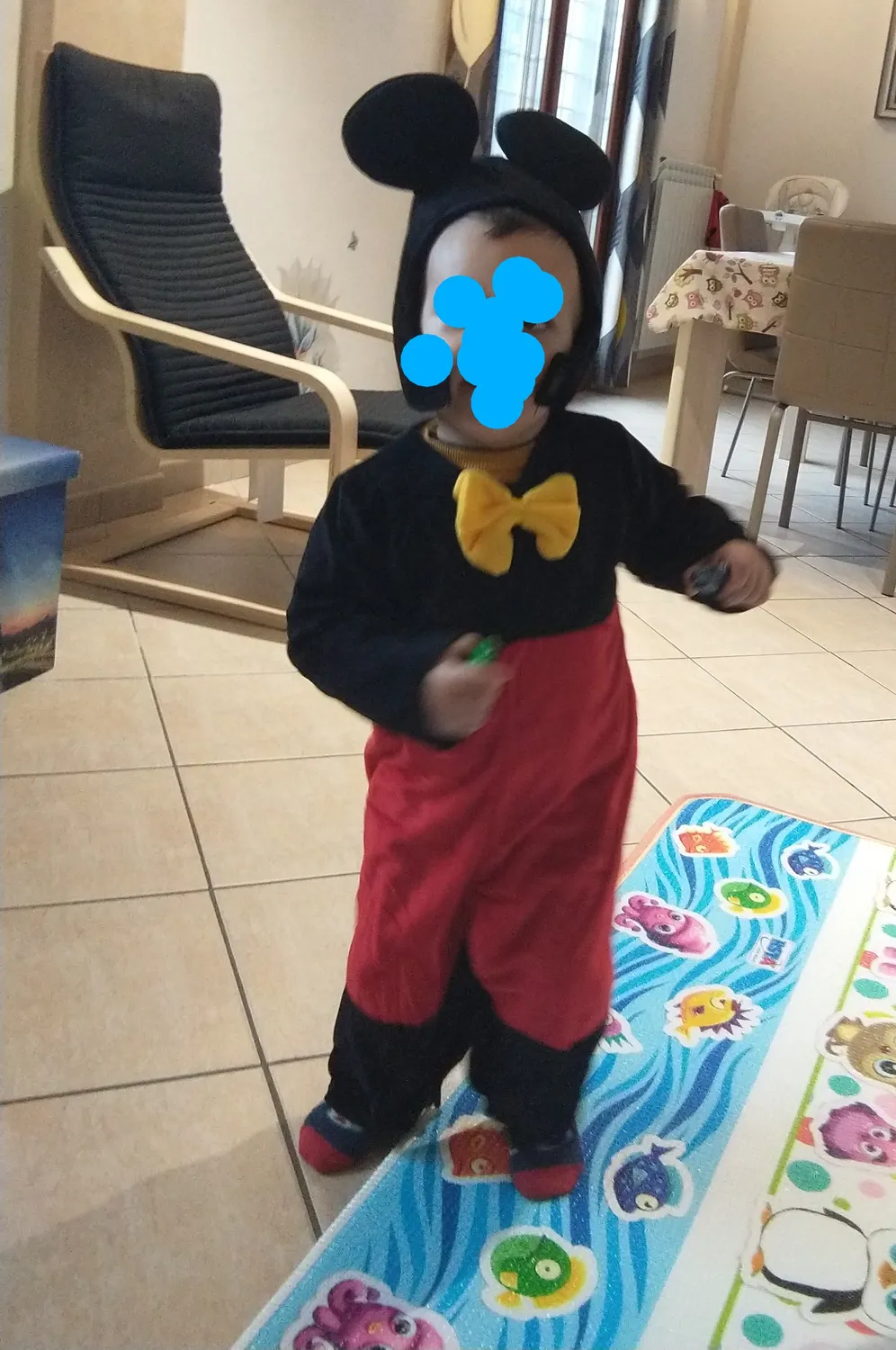Guirca Topo Costume Bambino 18-24 Mesi Flanella