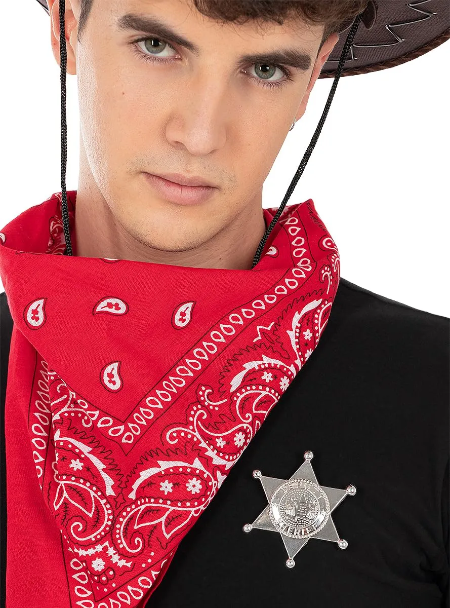 Funidelia Kit Accessori Cowboy Adulto Marrone