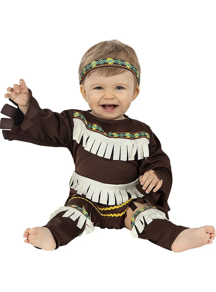 Funidelia Indiano Costume Neonato Marrone carnevale