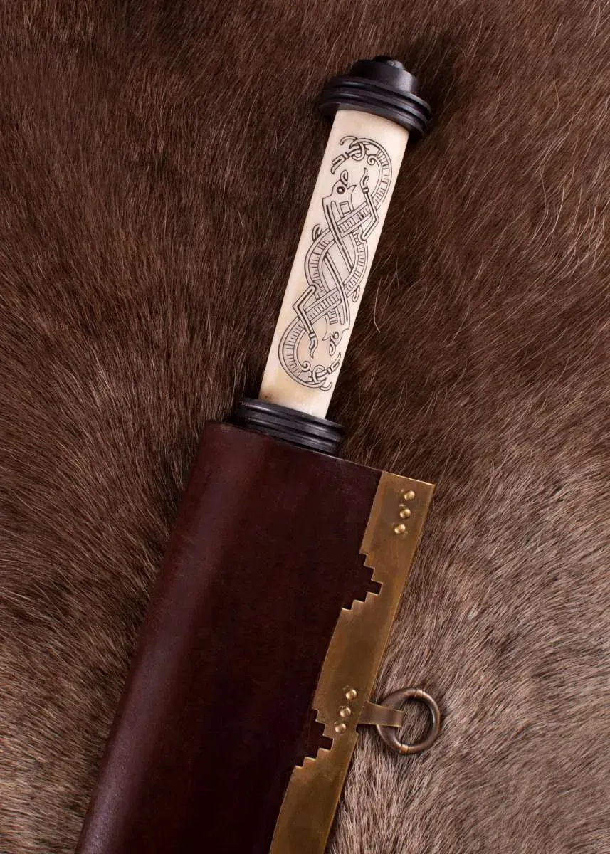 La Bottega di Merlino Long Seax Jellinge X sec. coltello osso