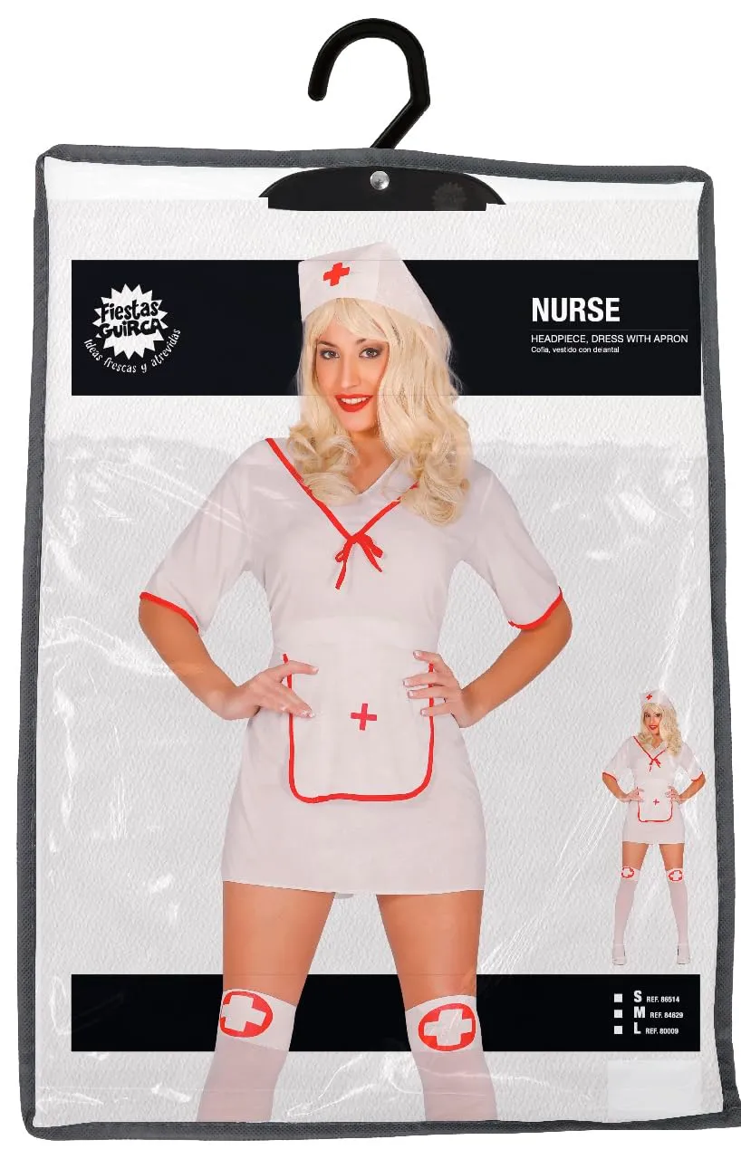 Guirca Costume Infermiera Sexy vestaglia donna M