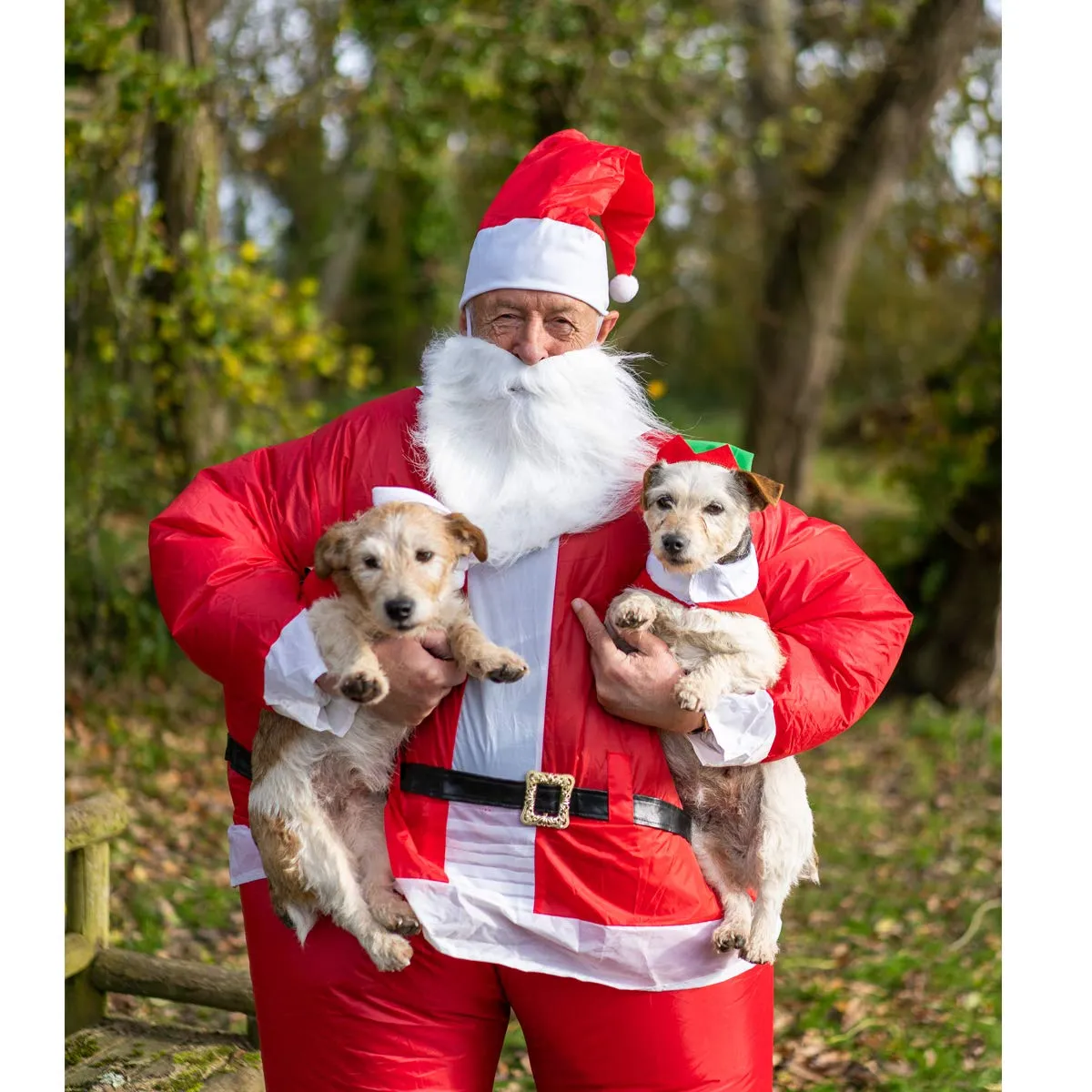 Bodysocks Babbo Natale costume gonfiabile adulti con cappello
