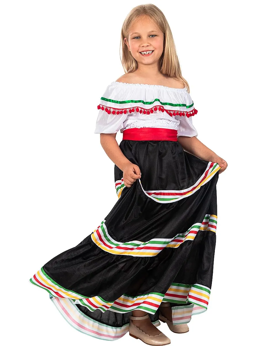 Funidelia Messicana costume bambina 10-12 anni Day of Dead