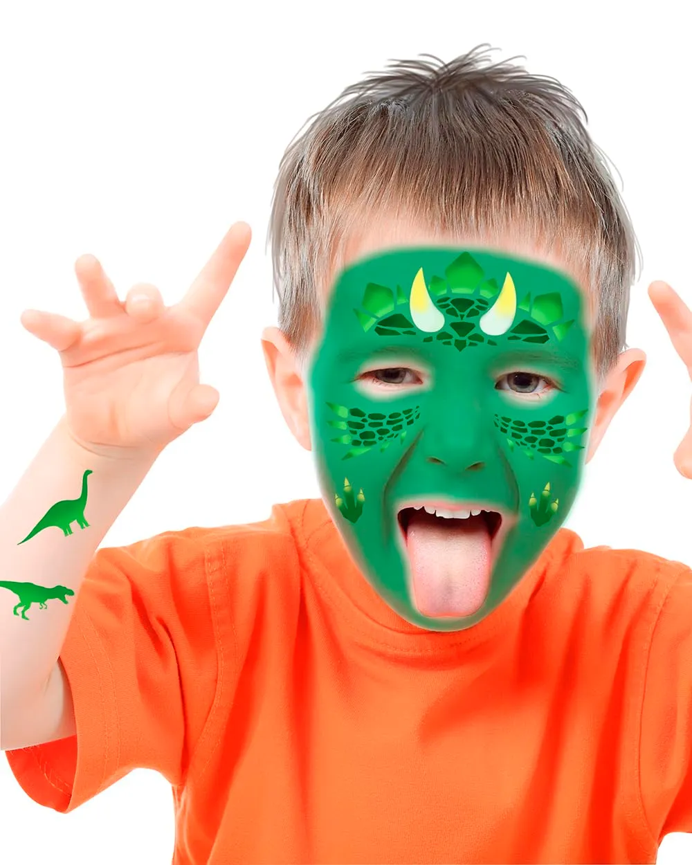 Fiestas Guirca Stencil Trucco Bambini Fucsia per Feste