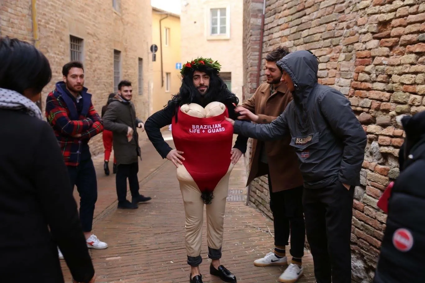 Guirca Vigilante Spiaggia costume bagnino uomo M rosso