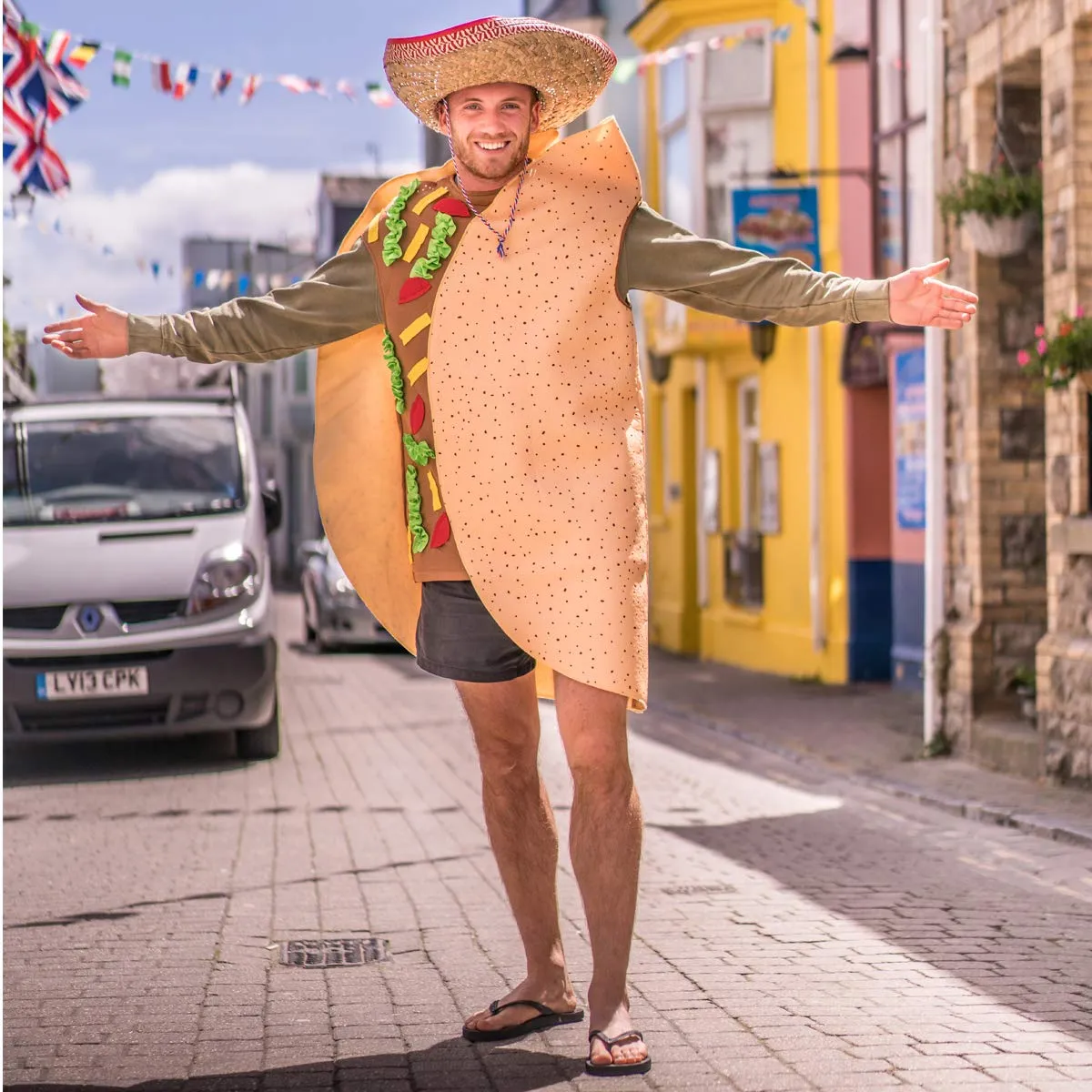 Bodysocks Costume Taco Adulto Taglia Unica Cibo Divertente