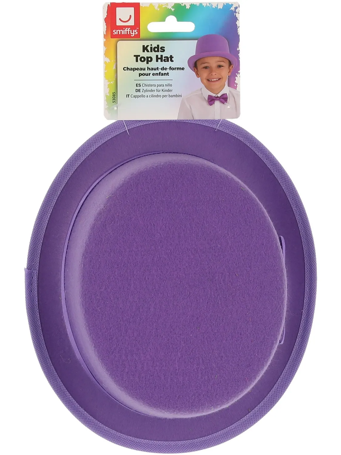 Smiffys Cilindro Viola Cappello Bambino Feltro
