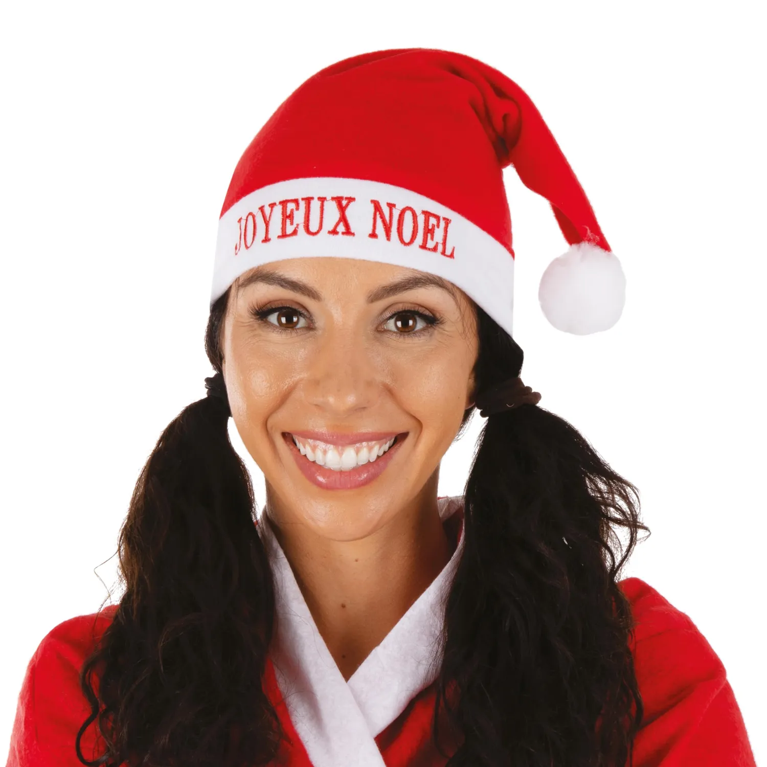P'tit Clown cappello Natale ricamato rosso adulto