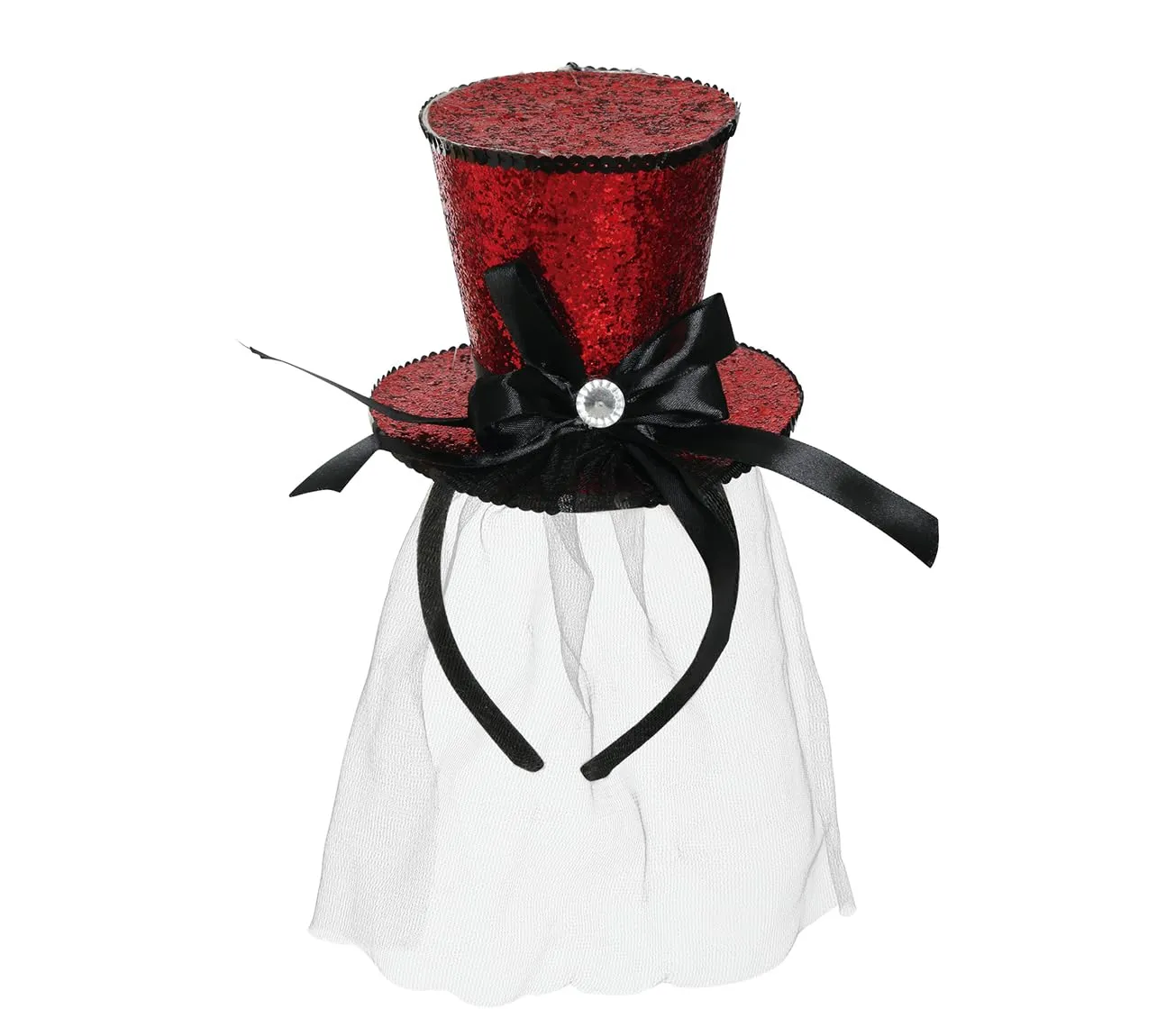 Guirca Mini Hat Rosso mini cappello con fascia