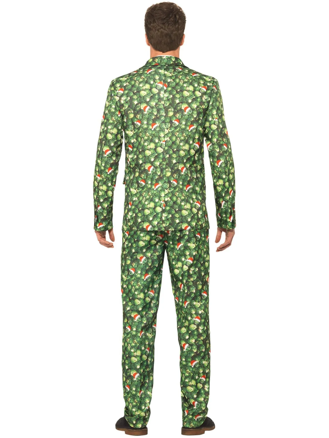 Smiffys Brussel Sprout Vestito Natale Uomo Cavoletto 3 Pezzi