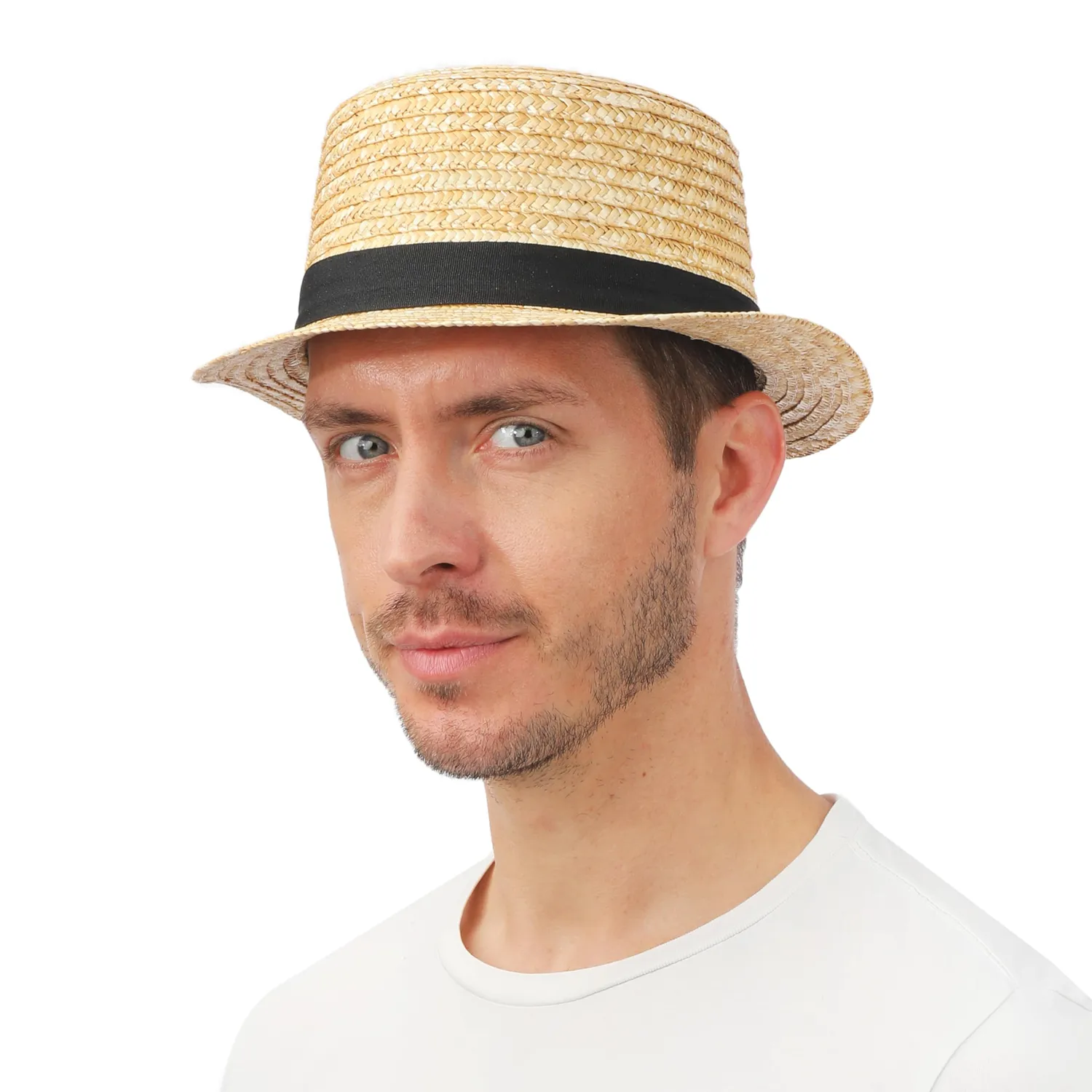 P'tit Clown canotiere cappello paglia adulto naturale
