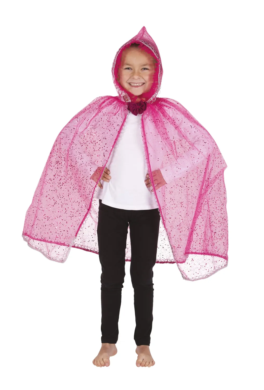 P'tit Clown set principessa bambina rosa paillettes taglia unica