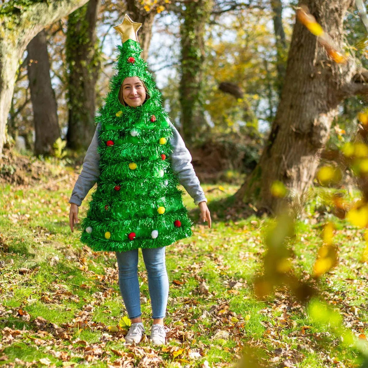 Bodysocks Albero di Natale Costume Adulto Verde