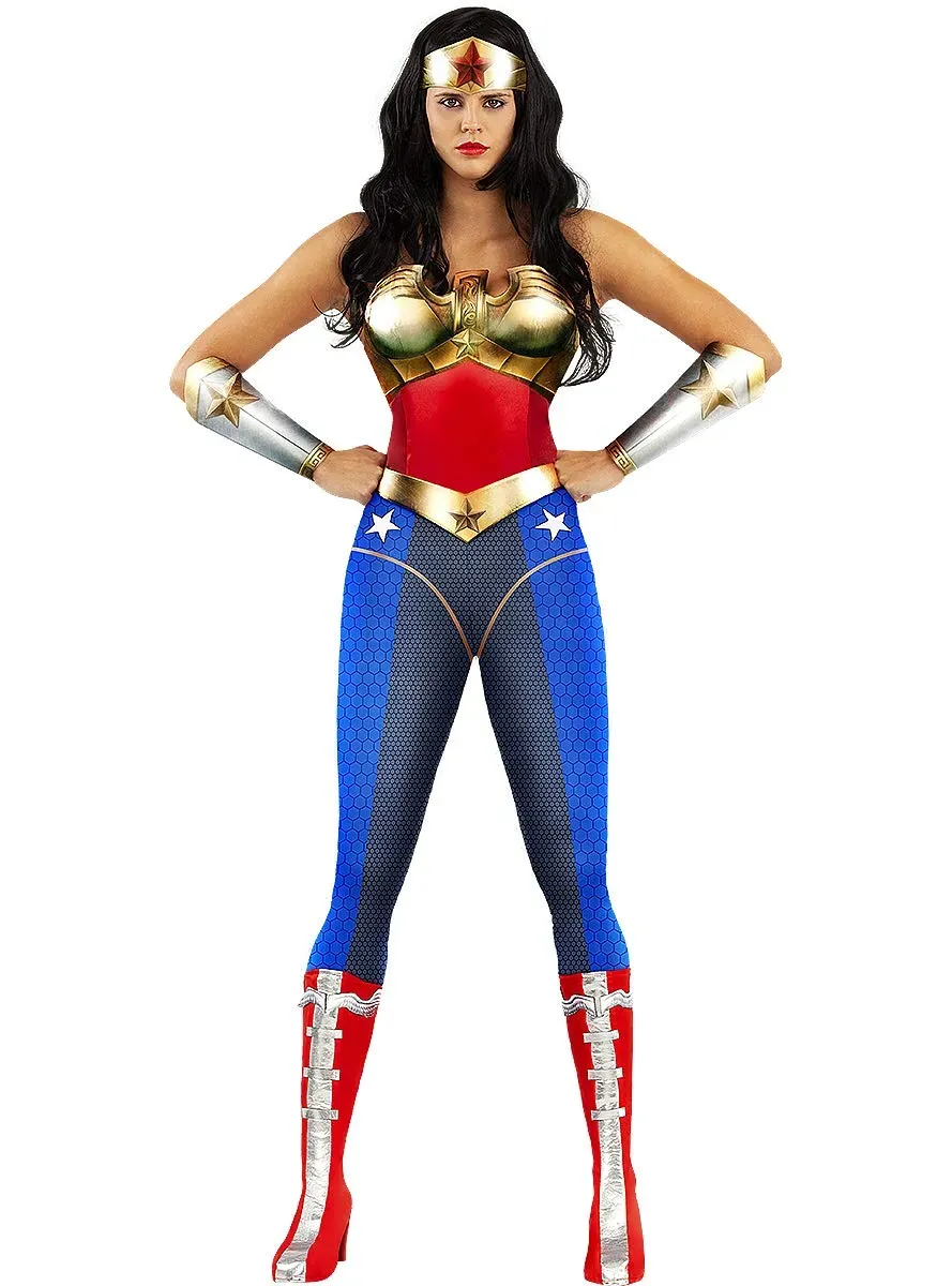 Funidelia Wonder Woman Injustice costume donna L rosso