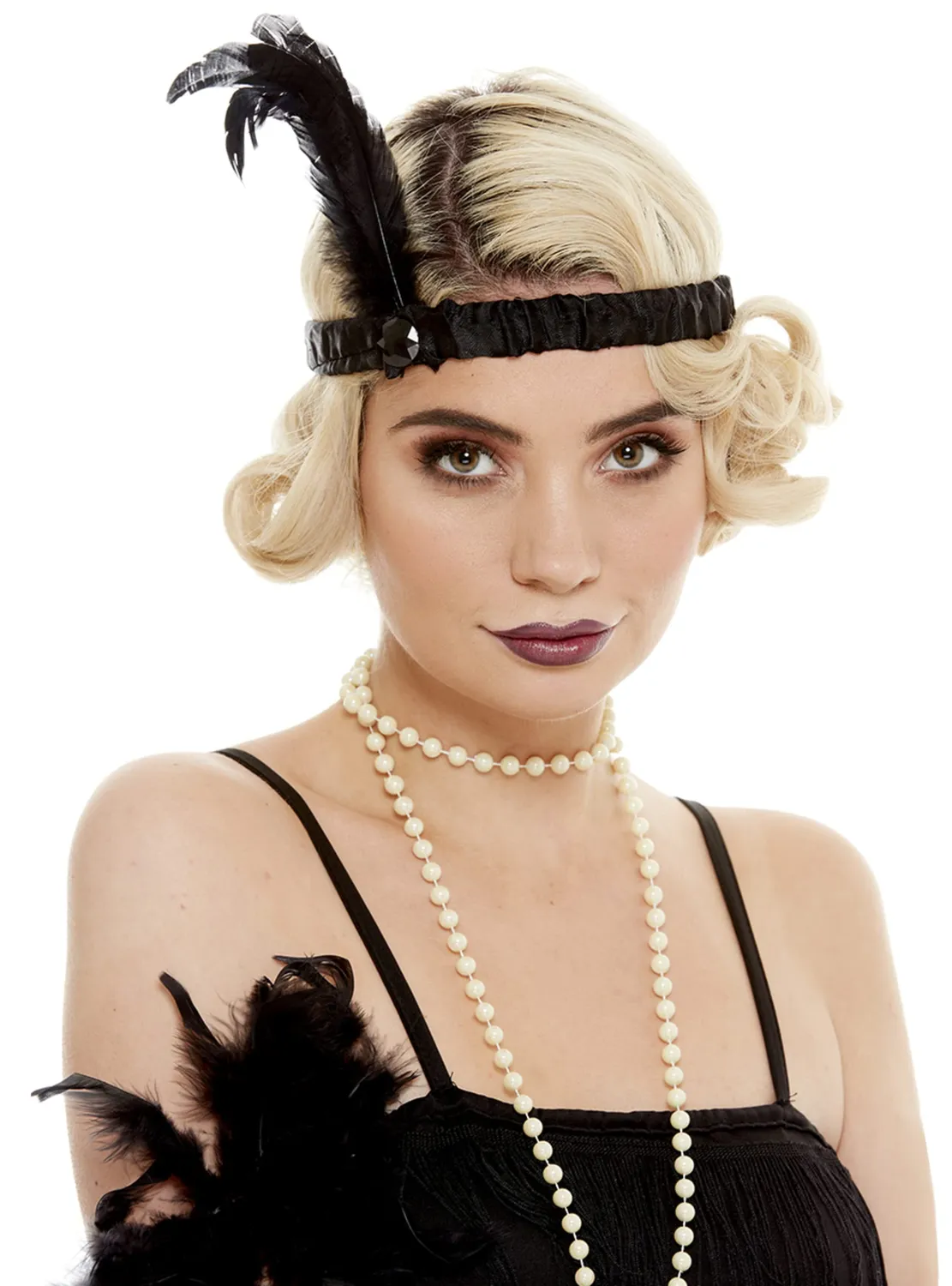 Funidelia Fascia Charleston accessorio donna nero anni 20