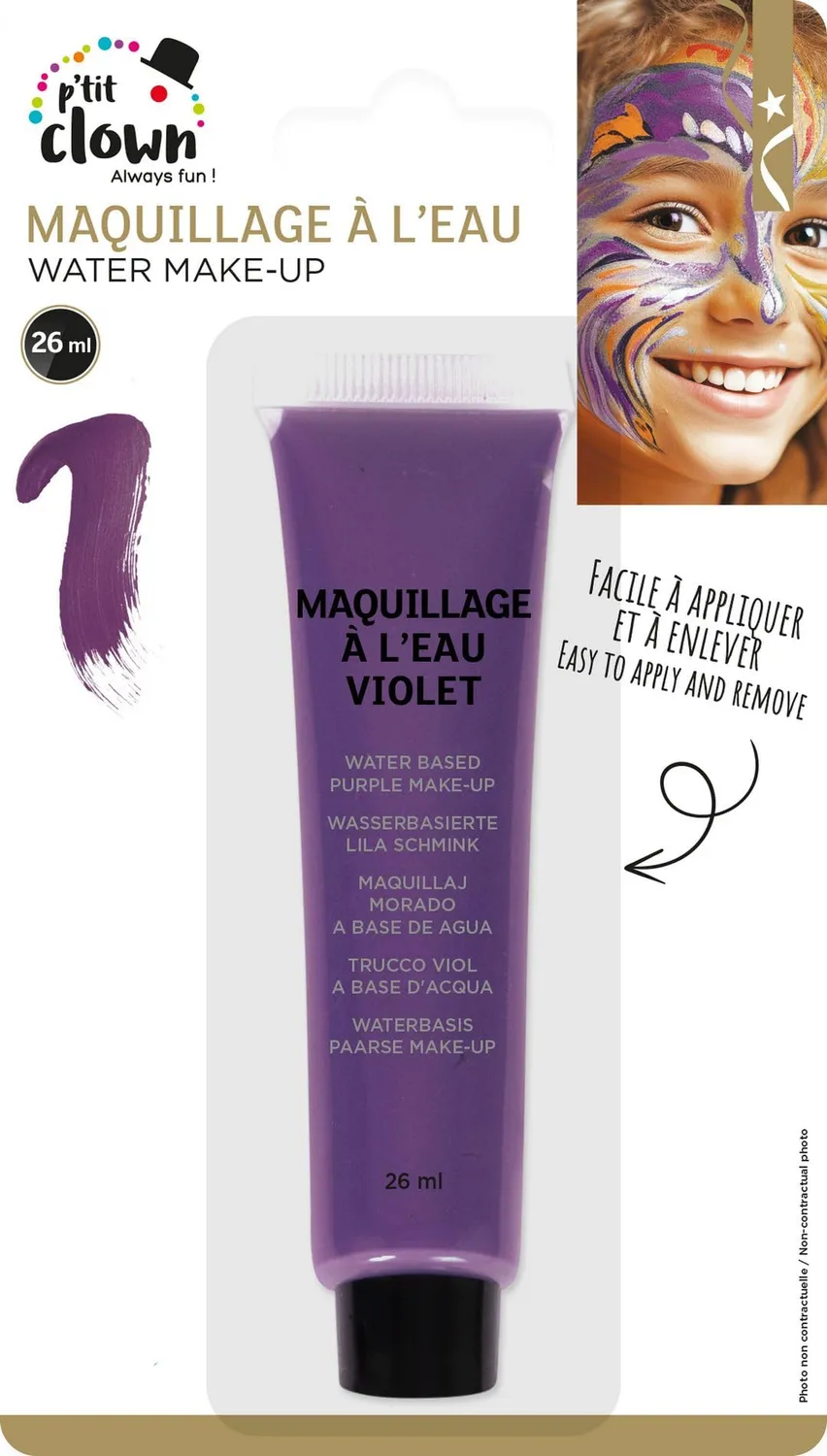 P'tit Clown 24103 ombretto in tubo viola 26 ml