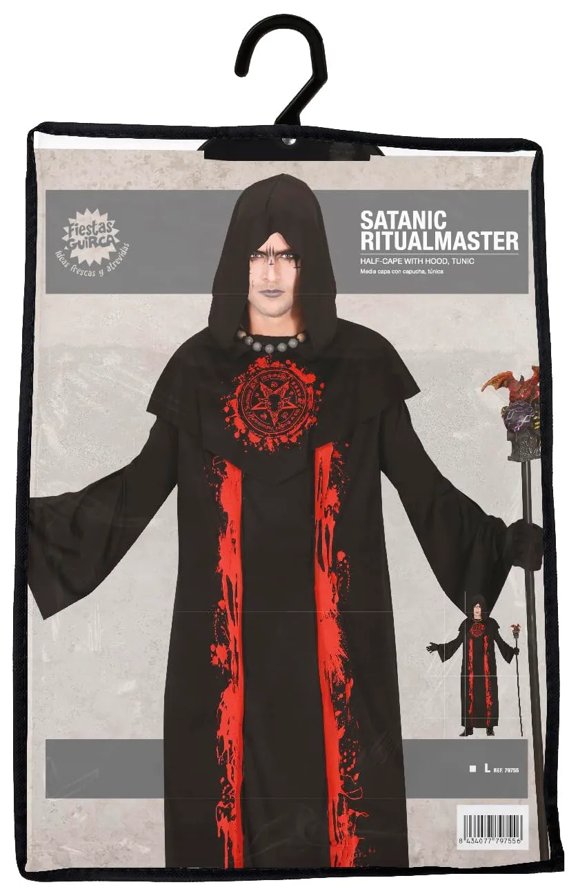 Fiestas Guirca Maestro Rito Satanico costume adulto L 52-54