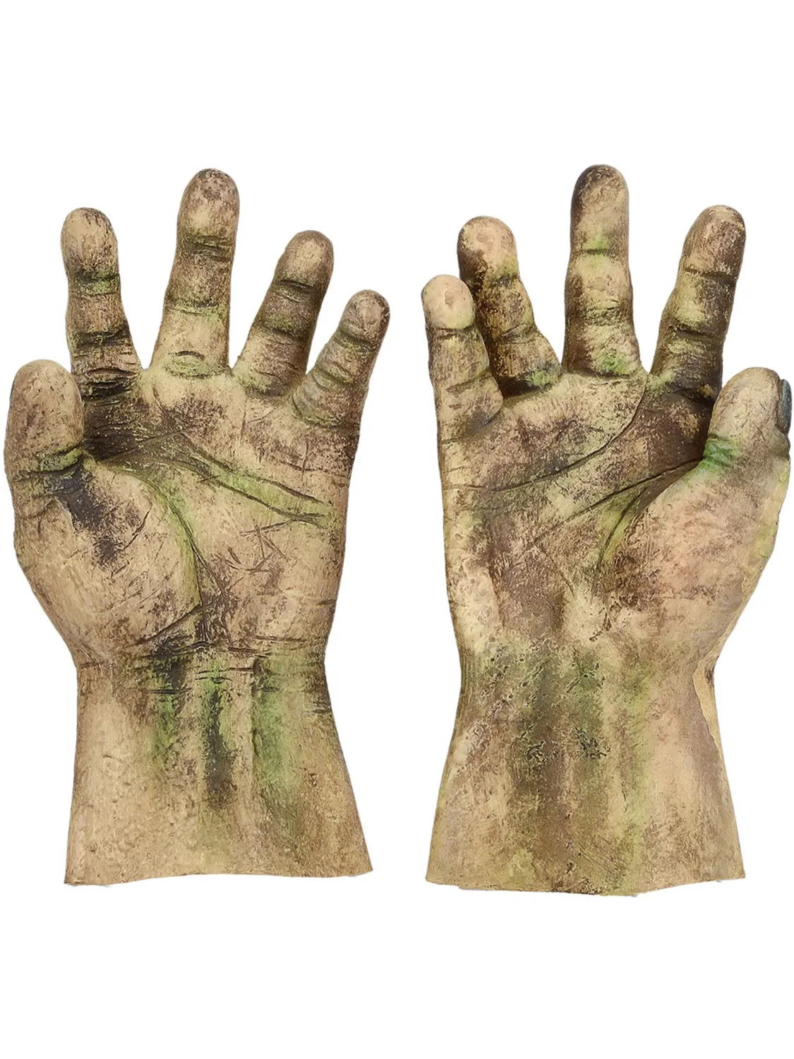Smiffys Frankenstein guanti lattice verdi taglia unica