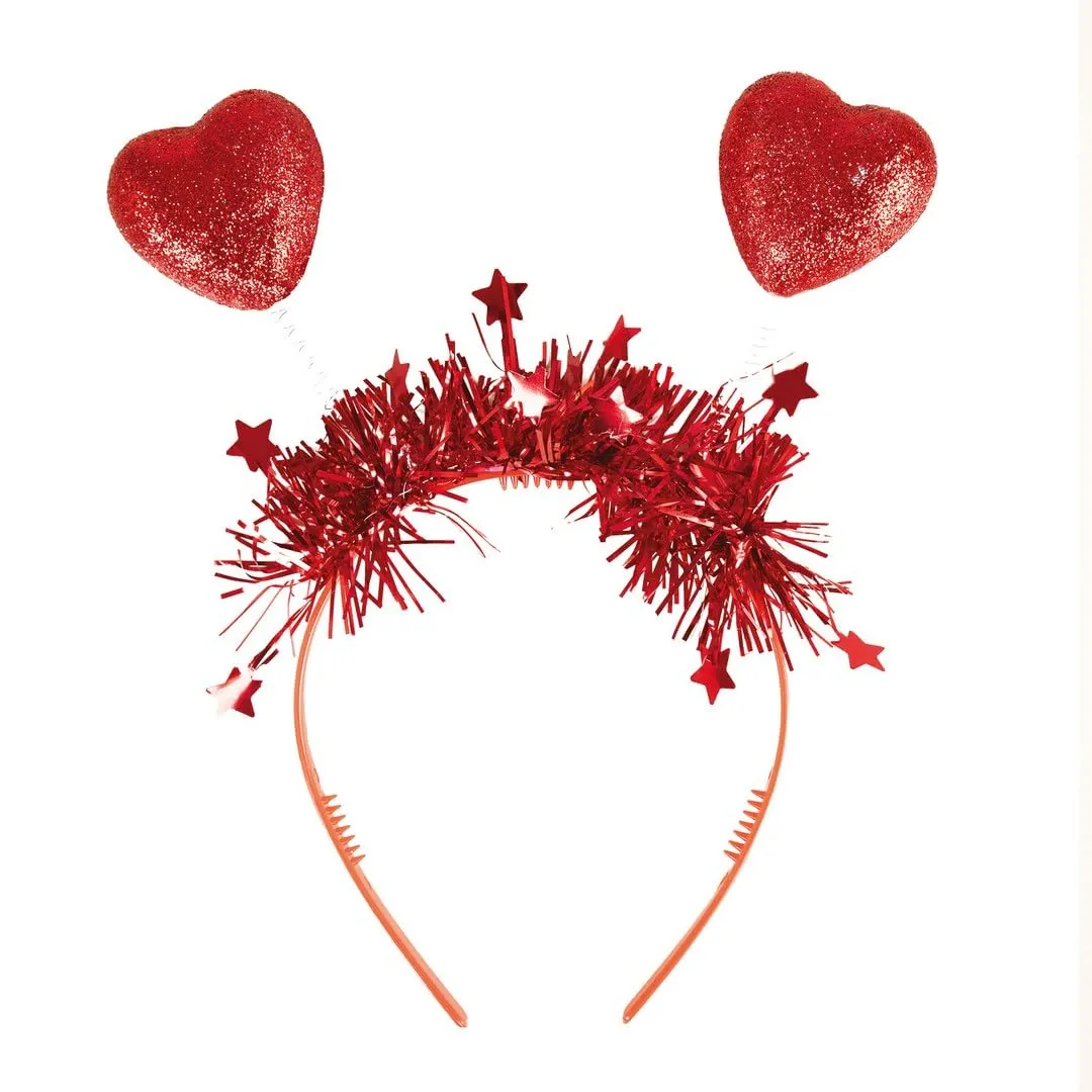 P'tit Clown re22654 cerchietto cuori rossi glitter San Valentino