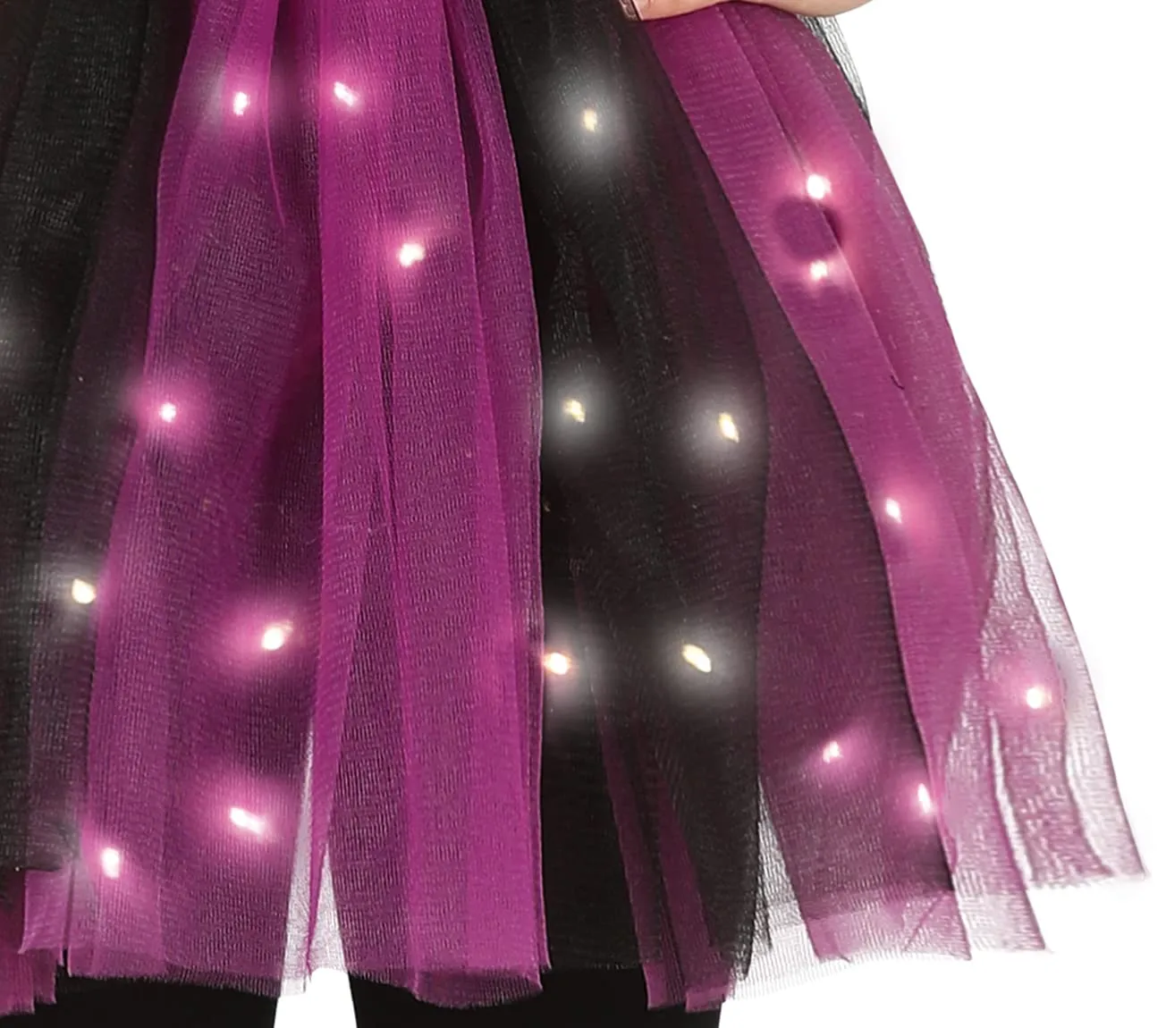 Guirca Streghetta LED Bambina costume 7-9 anni Halloween