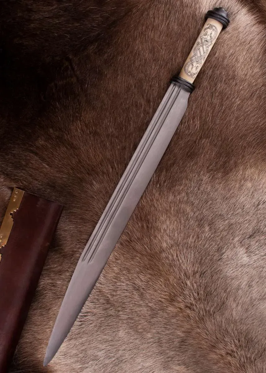 La Bottega di Merlino Long Seax Jellinge X sec. coltello osso