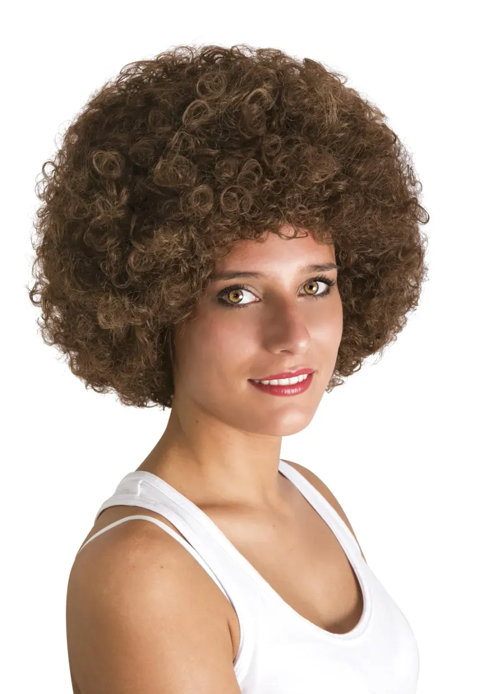 P'tit Clown Willy 64470 Parrucca Afro Marrone Unisex